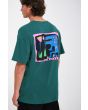 Hombre con Camiseta orgánica de manga corta Volcom Arthur Dino Evergreen serigrafía