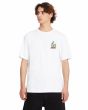 Hombre con Camiseta de manga corta Volcom CATV Blanca frontal