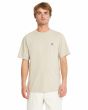 Hombre con camiseta de manga corta Volcom Circle Blanks Light Khaki