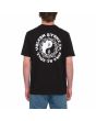 Hombre con camiseta orgánica de manga corta Volcom Counterbalance Negra 