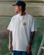 Hombre con camiseta de manga corta Volcom Double Fantasy Blanca Lifestyle