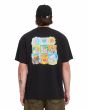Hombre con camiseta Volcom Double Fantasy Negra posterior