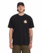 Hombre con camiseta Volcom Double Fantasy Negra