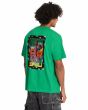 Hombre con Camiseta orgánica de manga corta Volcom FA Bob Mollema 2 Verde Menta posterior