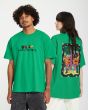 Hombre y Mujer con Camiseta orgánica de manga corta Volcom FA Bob Mollema 2 Verde Menta