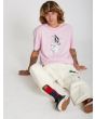 Hombre con camiseta de manga corta Volcom Finkstone rosa estampado