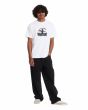 Hombre con camiseta de manga corta Volcom Gony Zubizarreta Blanca corte amplio