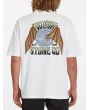 Hombre con Camiseta de manga corta Volcom Hell Wheel Blanca posterior