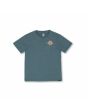 Camiseta de manga corta Volcom Initial Caribbean Heather para niños de 8 a 14 años