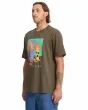 Hombre con Camiseta de manga corta Volcom Longo Cats Sage Leaf lateral