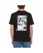 Hombre con camiseta orgánica de manga corta Volcom Maditi Negra