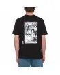 Hombre con camiseta orgánica de manga corta Volcom Maditi Negra 