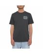 Hombre con camiseta de manga corta Volcom Saxy Cat Stealth frontal