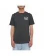 Hombre con camiseta de manga corta Volcom Saxy Cat Stealth frontal