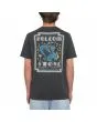 Hombre con camiseta de manga corta Volcom Saxy Cat Stealth