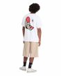 Hombre con camiseta Volcom FA Seth Conboy Blanca corte amplio posterior