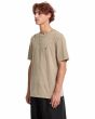 Hombre con camiseta de manga corta Volcom Solid Stone Beige Brindle lateral