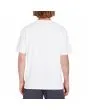 Hombre con Camiseta orgánica de manga corta Volcom Stone Blanks blanca posterior