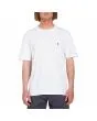 Hombre con Camiseta orgánica de manga corta Volcom Stone Blanks blanca