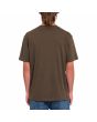 Hombre con camiseta orgánica de manga corta Volcom Stone Blanks Wren posterior