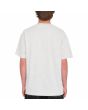 Hombre con camiseta orgánica de manga corta Volcom Stone Pistol Bone Heather posterior