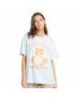 Mujer con camiseta oversized de manga corta Volcom Stones Throw Chlorine
