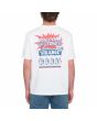 Hombre con camiseta orgánica de manga corta Volcom Strange Relics Blanca