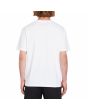 Hombre con camiseta orgánica de manga corta Volcom V Entertainment Poems blanca posterior