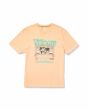 Camiseta vintage y orgánica de manga corta Volcom Worldly Pale Peach para hombre 
