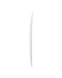 Canto Tabla de Surf Funboard JS Bull Run PU 6'4 Blanca 42L Round Tail FCS II 5 Fin