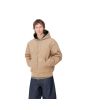 Hombre con Cazadora con capucha Carhartt WIP OG Active Jacket Winter Peanut Marrón bolsillos