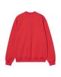 Sudadera Carhartt WIP Carhartt Sweatshirt Rojo Cereza-Azul Espacial para hombre posterior