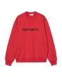 Sudadera Carhartt WIP Carhartt Sweatshirt Rojo Cereza-Azul Espacial para hombre