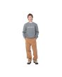 Hombre con Sudadera Carhartt Sweatshirt Gris con logo blanco ajuste holgado