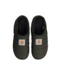 Zapatillas Carhartt WIP Subu Cordura Slippers verde oliva logo
