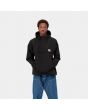 Hombre con chaqueta de invierno con capucha Carhartt WIP Nimbus Pullover negra