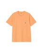 Camiseta Carhartt WIP Pocket naranja para hombre con bolsillo