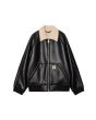 Cazadora de piel sintética Carhartt WIP Shelton Jacket color Negro-Natural para hombre