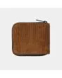 Cartera de pana con cremallera Carhartt WIP Flint Zip Wallet Marrón posterior