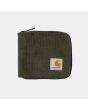 Cartera de pana con cremallera Carhartt WIP Flint Zip Wallet Verde