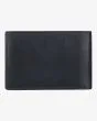 Cartera de cuero de triple hoja Arch Leather Wallet Negra para hombre posterior