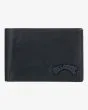 Cartera de cuero de triple hoja Arch Leather Wallet Negra para hombre
