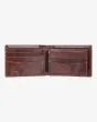 Cartera de cuero de triple hoja Arch Leather Wallet Chocolate para hombre ranuras para tarjetas