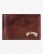 Cartera de cuero de triple hoja Arch Leather Wallet Chocolate para hombre