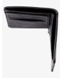Cartera de cuero sintético con doble hoja Quiksilver Slim Rays negra para hombre billetera