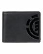 Cartera de cuero sintético y triple hoja Element Daily Wallet Negra para hombre