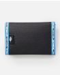 Cartera de velcro Rip Curl Archive Surf Wallet negra y azul para hombre posterior