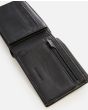 Cartera de cuero sintético Rip Curl Ridge PU All Day negra y gris para hombre monedero