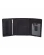 Cartera Santa Cruz Classic Dot Wallet negra para hombre abierta