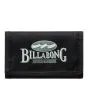 Cartera de triple hoja con cierre de velcro Billabong Tribong Lite Negra para hombre